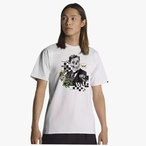 Vans White Skull Graphic Men's Tee - Size Small